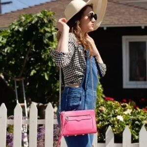 Rebecca Minkoff Avery Crossbody Pink/Silver